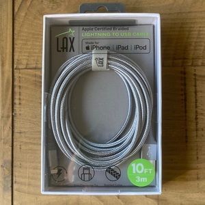 NWT 10ft lightening cable, apple charger (iPad, AirPods, iPhone)